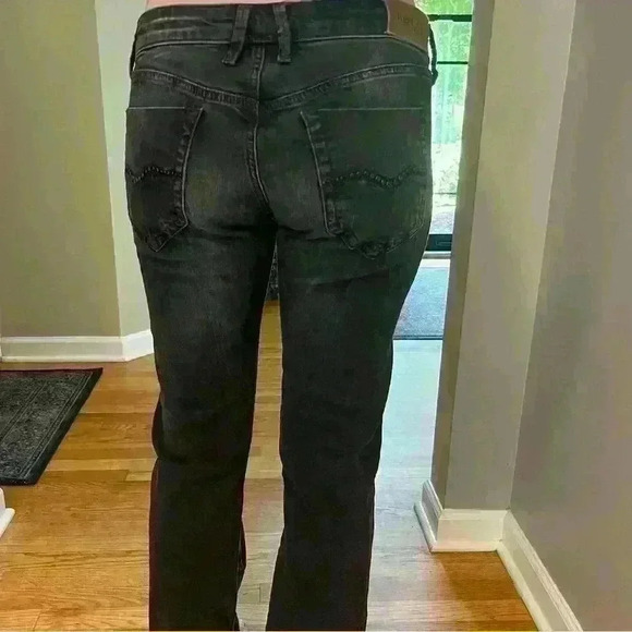 EUC REPLAY ALEJANDRA BUTTON FLY BLACK JEANS - Picture 9 of 10